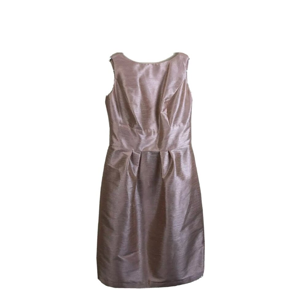 Alfred Sung 10 Sheath Dress Pearl Pink Boatneck Style #d522 Bridesmaid